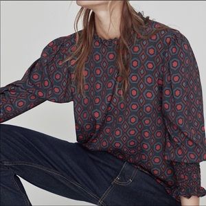 Zara Puffy Sleeve Blouse